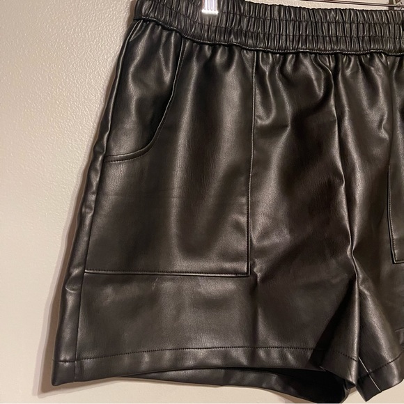 NWT Altar’d State Leather Shorts in Black - Picture 2 of 5